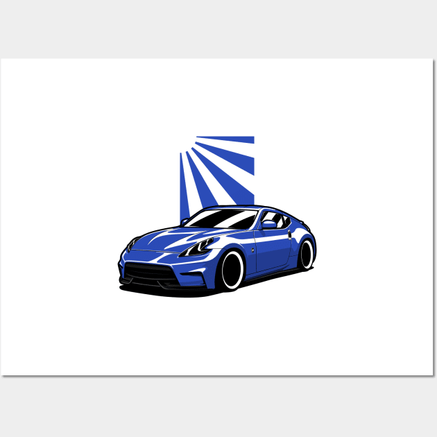 Blue 370Z JDM Wall Art by KaroCars